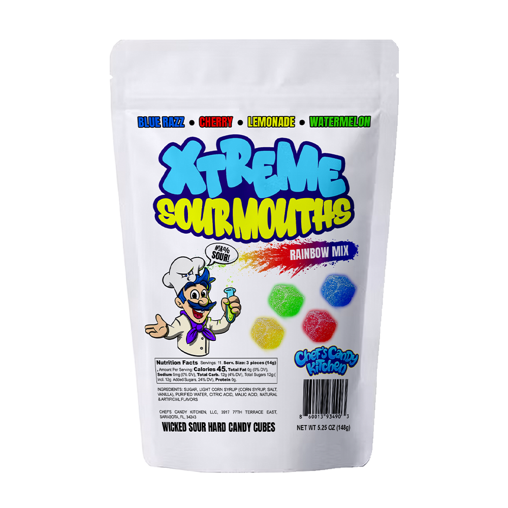 Chef's Extreme SourMouths - Sour Rainbow Mix (Single Pack)