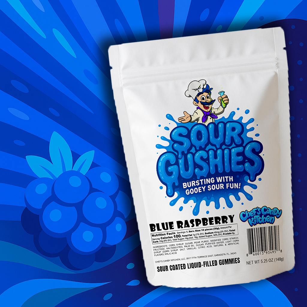 Chef's Candy Kitchen Sour Gushers - Sour Liquid Filled Gummies