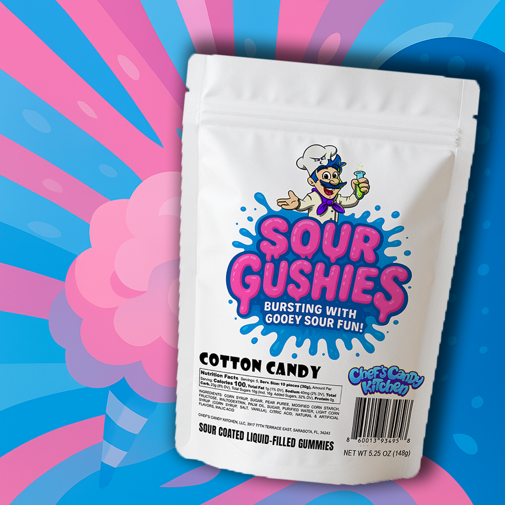Chef's Candy Kitchen Sour Gushers - Sour Liquid Filled Gummies